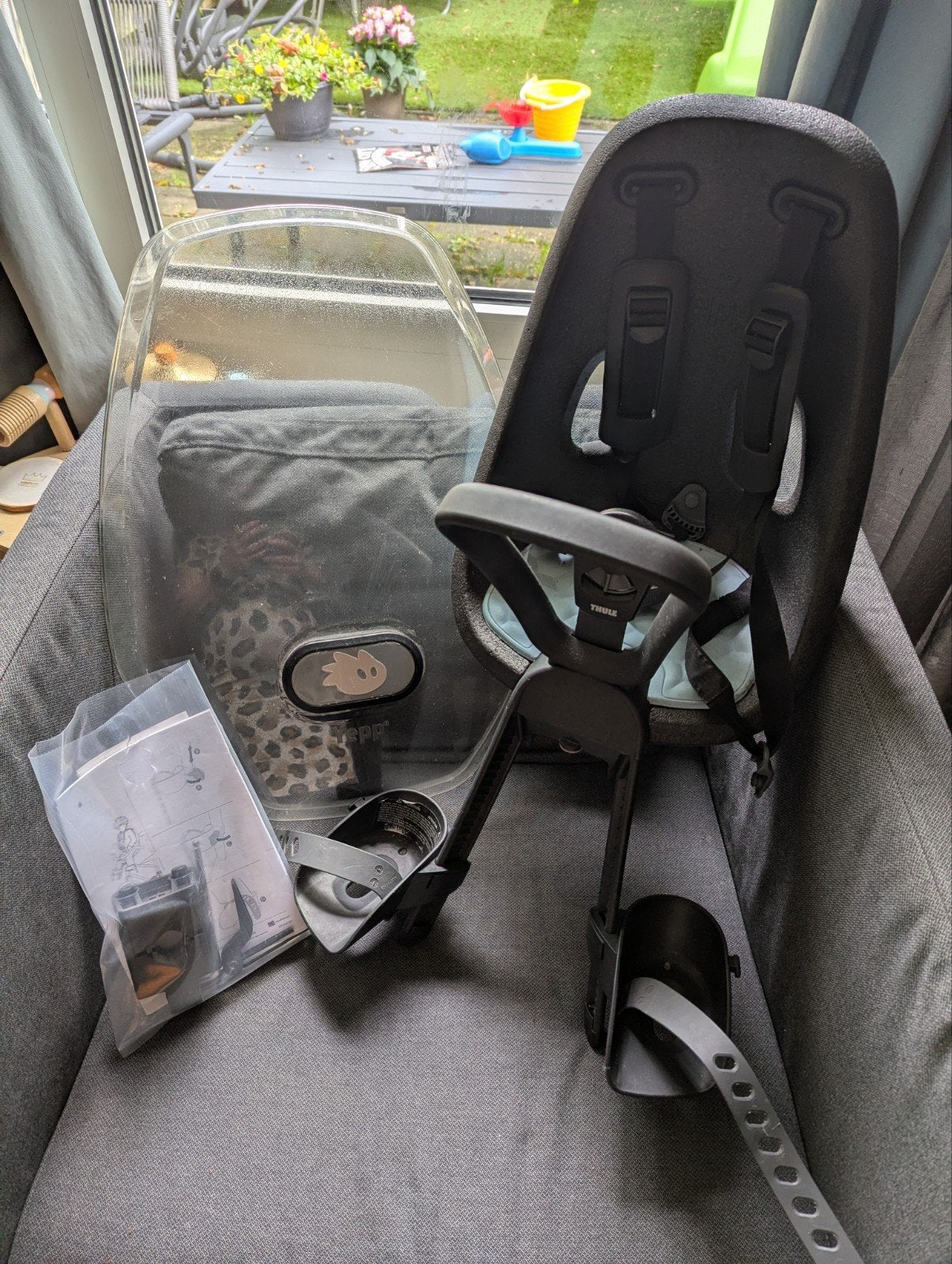 Thule Yepp Nexxt Mini Fietsstoeltje met windscherm, Ophalen, Voorzitje, Thule, 0 t/m 13 kg