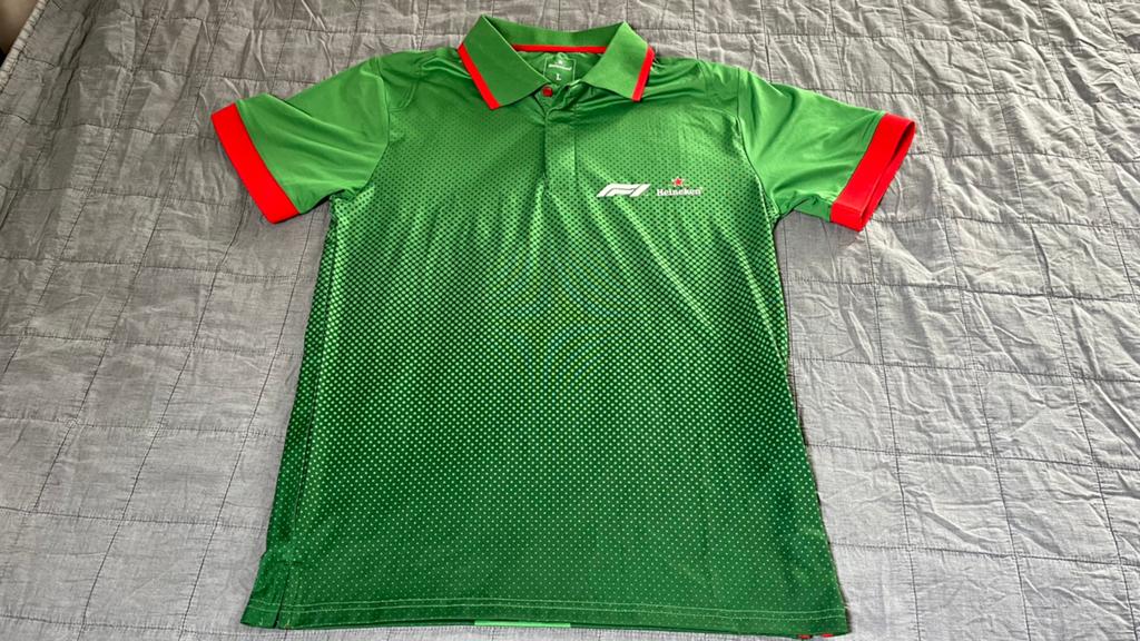 Heineken F1 Polo Shirt Groen Maat L, Ophalen of Verzenden, Formule 1