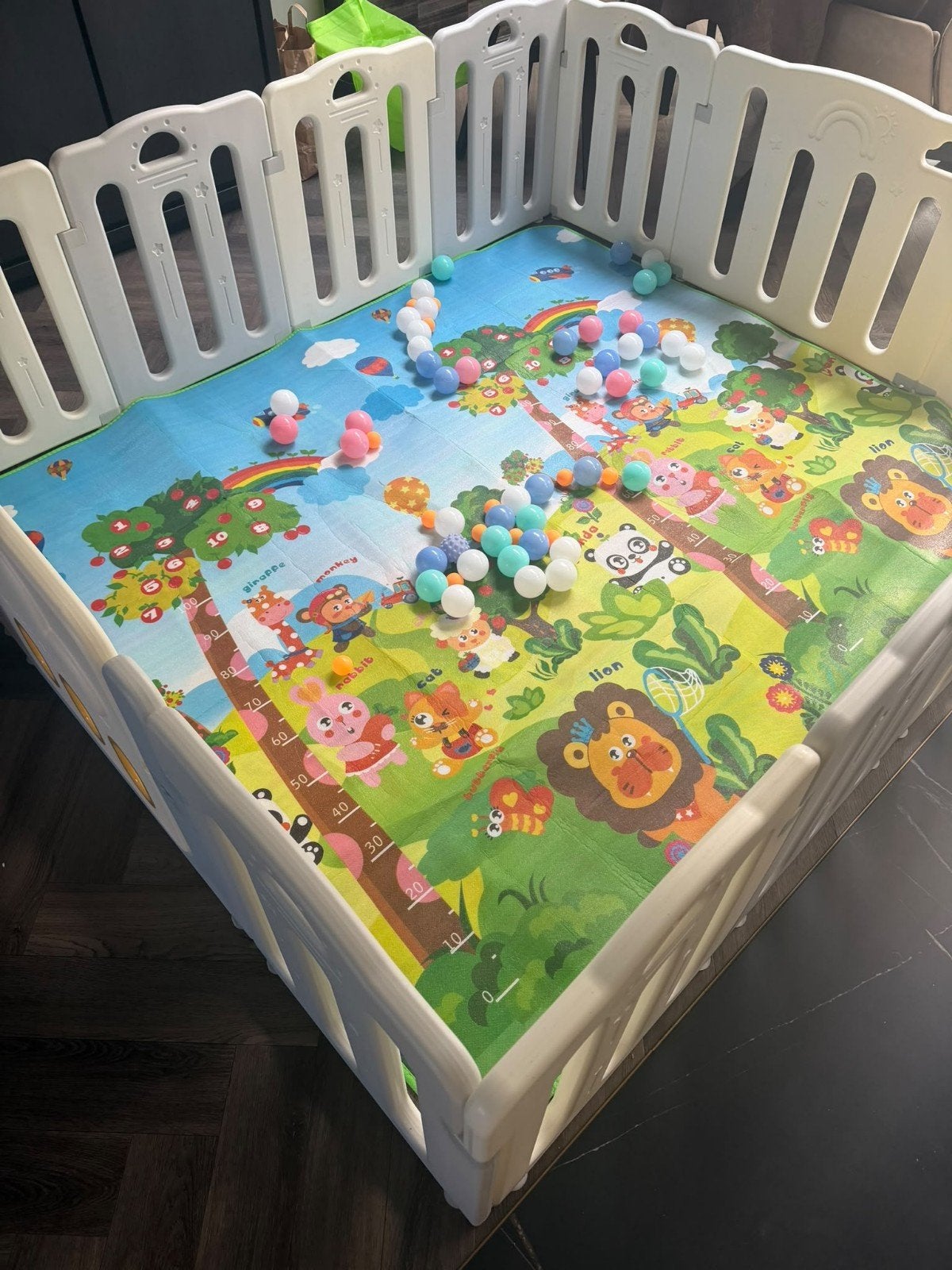 Zo goed als nieuwe grondbox 200x150 cm met ballen, Ophalen of Verzenden