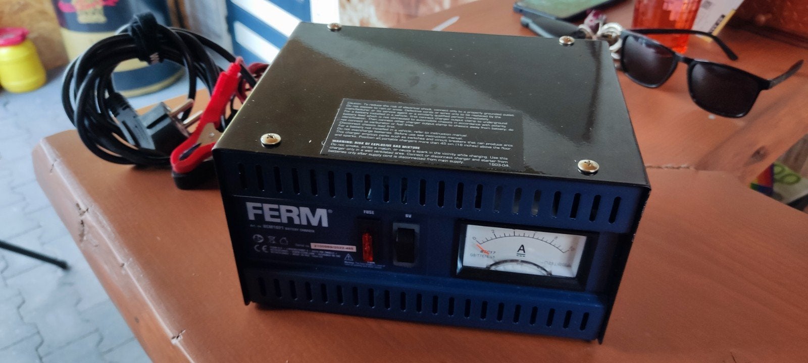 Acculader Ferm zgan, Ophalen