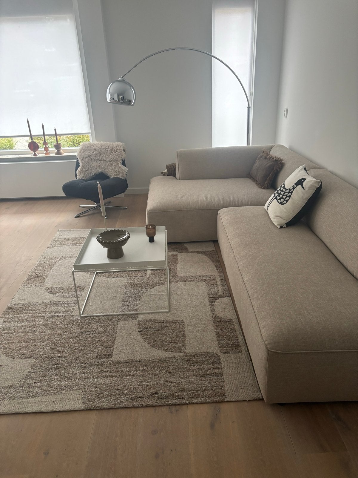 Mooi vloerkleed Kwantum Beige/Bruin, Huis en Inrichting, Beige, 150 tot 200 cm, 200 cm of meer, Ophalen of Verzenden