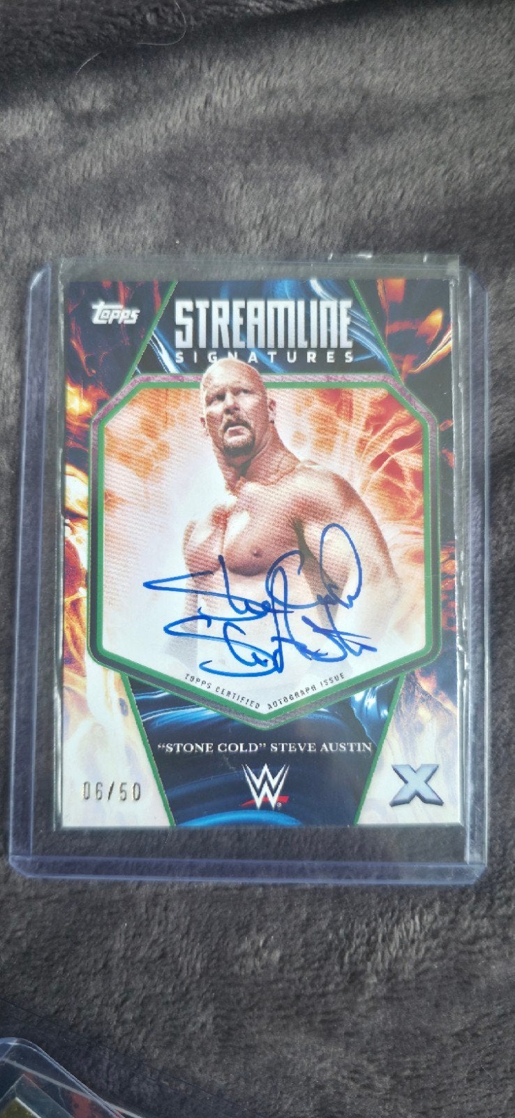 WWE Stone Cold Steve Austin Topps Streamline Signatures, Ophalen of Verzenden, Zo goed als nieuw, Overige sporten, Spelerskaart