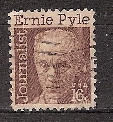 USA, Ernie Pyle, 1971., Ophalen of Verzenden, Gestempeld, Noord-Amerika