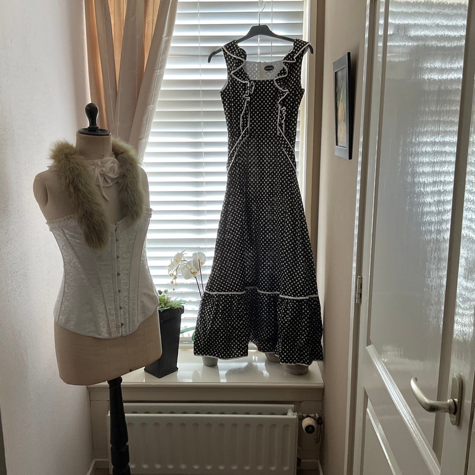 Prachtige vintage overgooier/ jurk maat 38, Ophalen of Verzenden