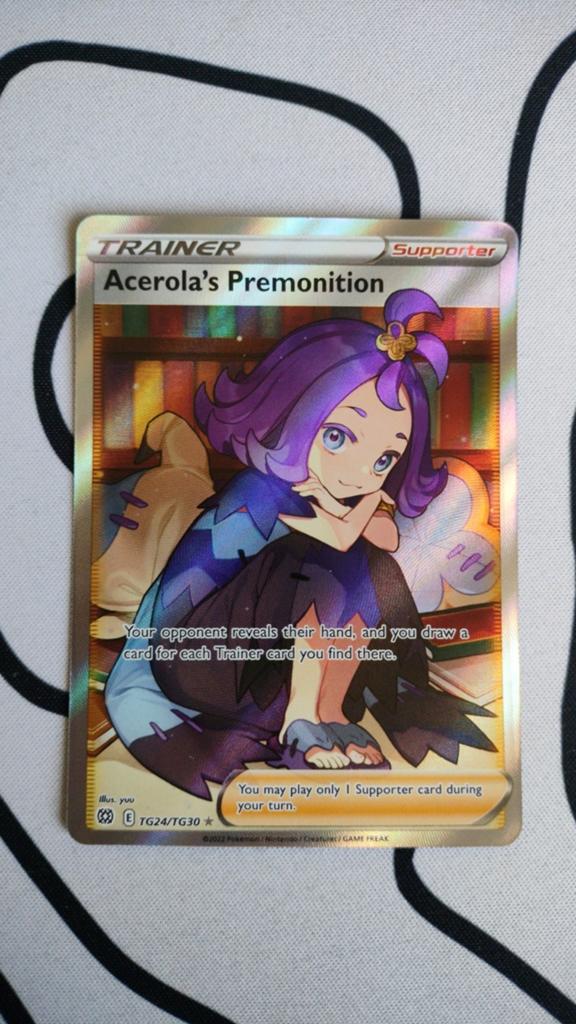 Acerola's Premonition (Full Art) - Pokémon kaart (TG24/TG30), Hobby en Vrije tijd, Verzamelkaartspellen | Pokémon, Ophalen, Zo goed als nieuw