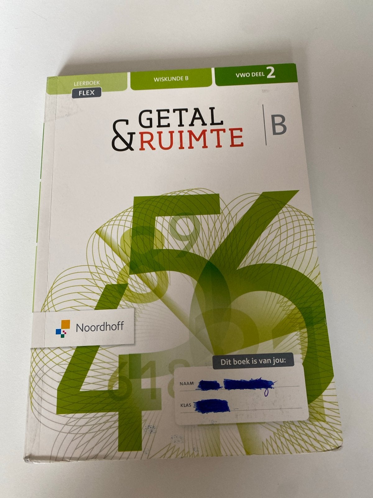 Getal & ruimte wiskunde B vwo deel 2, Ophalen of Verzenden, Gelezen, VWO, Wiskunde B