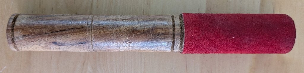 Hout met vilt klopper voor klankschaal 19cm, Ophalen, Gebruikt, Overige soorten