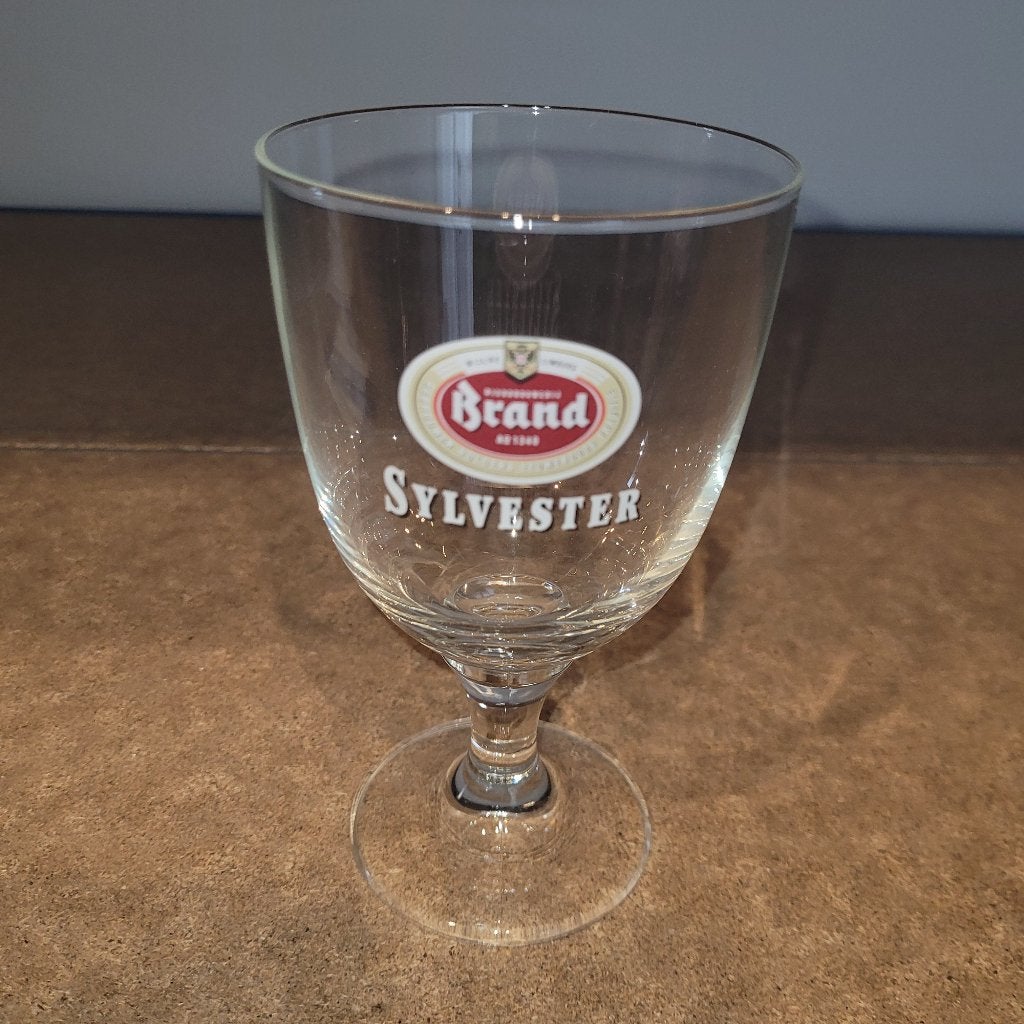 Brand bier Sylvester glazen., Verzamelen, Biermerken, Ophalen of Verzenden, Zo goed als nieuw, Glas of Glazen, Brand