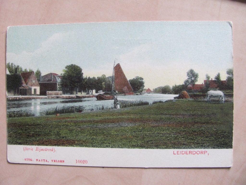 Leiderdorp, de Rijn, Verzamelen, Ansichtkaarten | Nederland, Ophalen of Verzenden, Voor 1920, Zuid-Holland