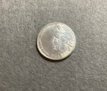 Zilveren munt 1995 , 10 gulden Hugo de Groot ,, Koningin Beatrix, Zilver, Ophalen of Verzenden, Losse munt
