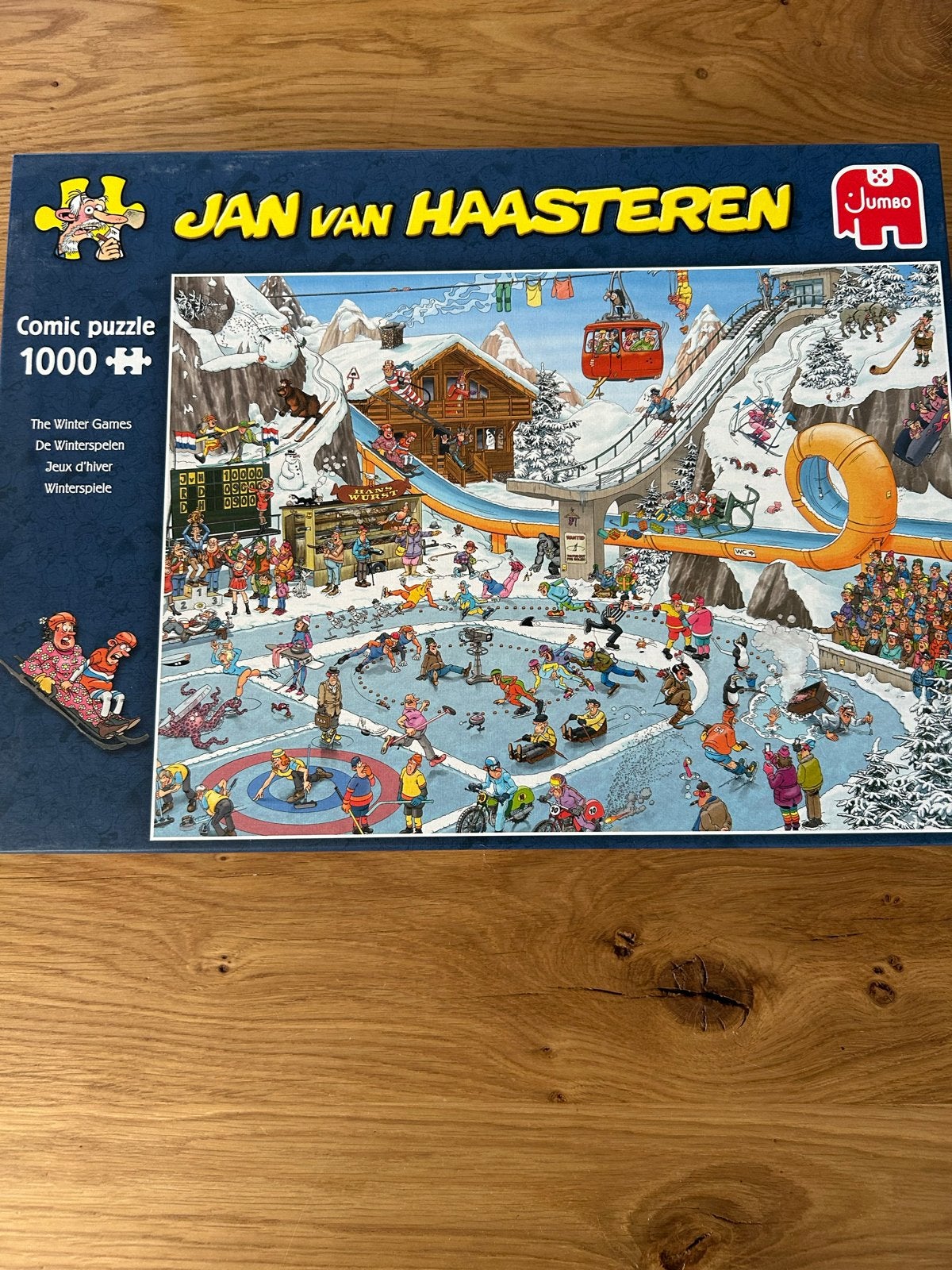 Jan van Haasteren - The Winter Games - 1000+ stukjes, Ophalen of Verzenden, Meer dan 1500 stukjes, Zo goed als nieuw, Legpuzzel