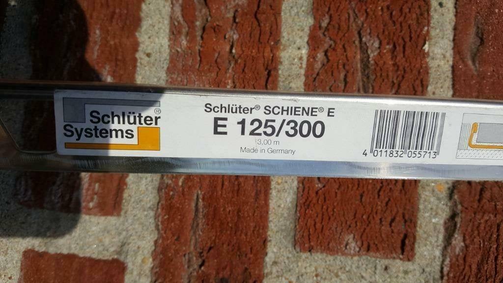 Schlüter Schiene tegelprofiel randafscheiding RVS E125 220cm, Ophalen, 60 cm of meer, Overige typen, Zo goed als nieuw