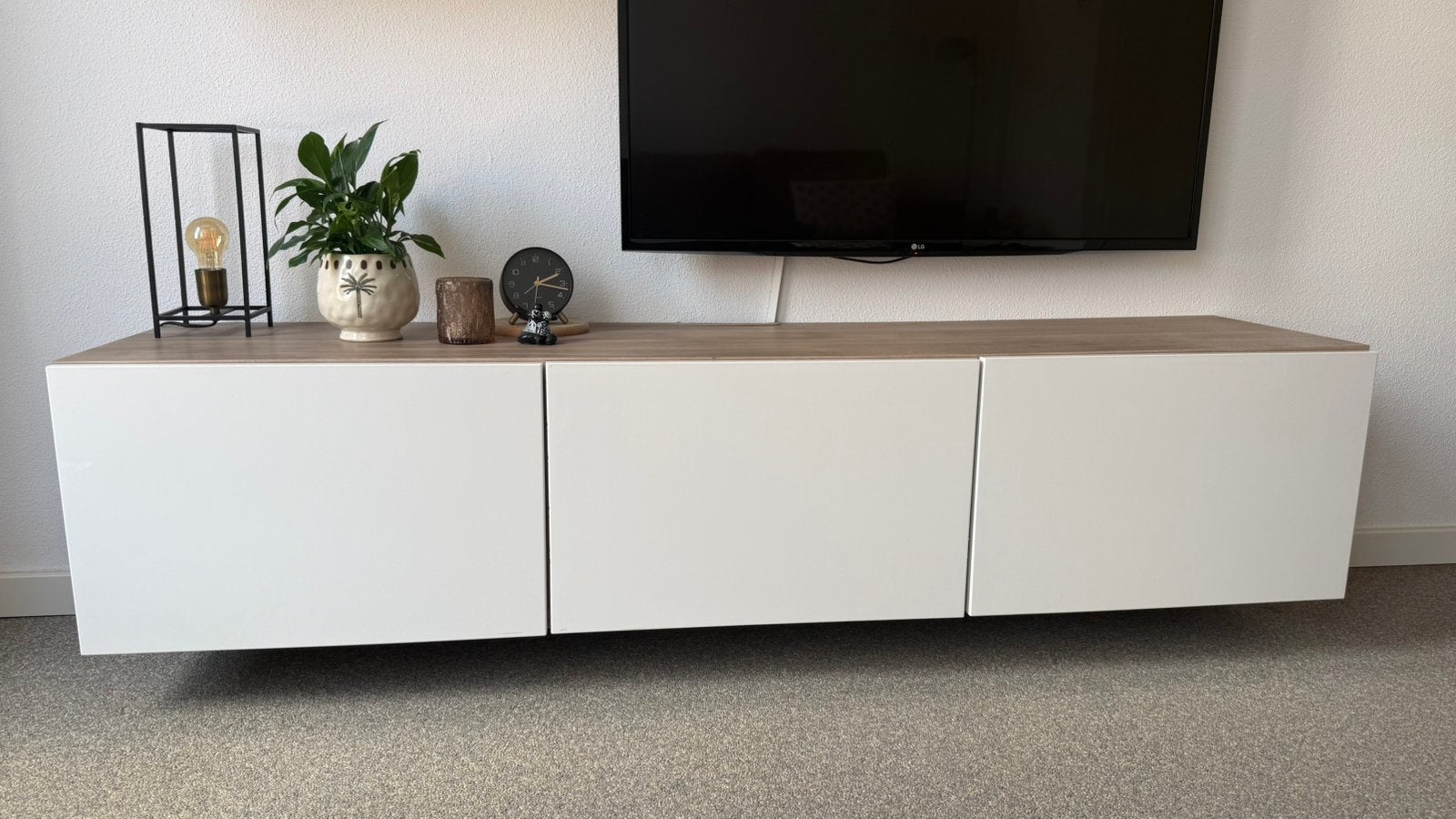 IKEA Besta TV meubel + basiselementen, Ophalen, Zo goed als nieuw, 25 tot 50 cm, Minder dan 100 cm