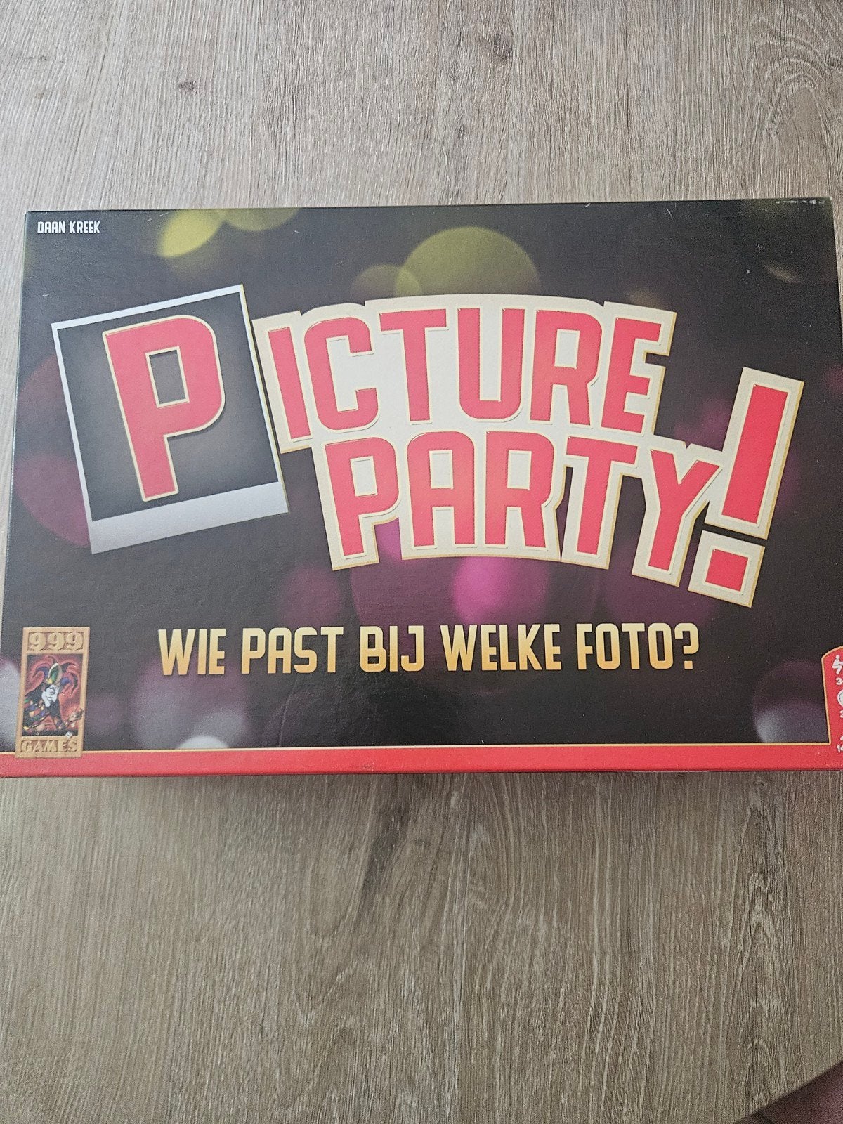 Picture Party! Wie past bij welke foto? Bordspel, Vijf spelers of meer, Ophalen of Verzenden, Gebruikt, 999 Games