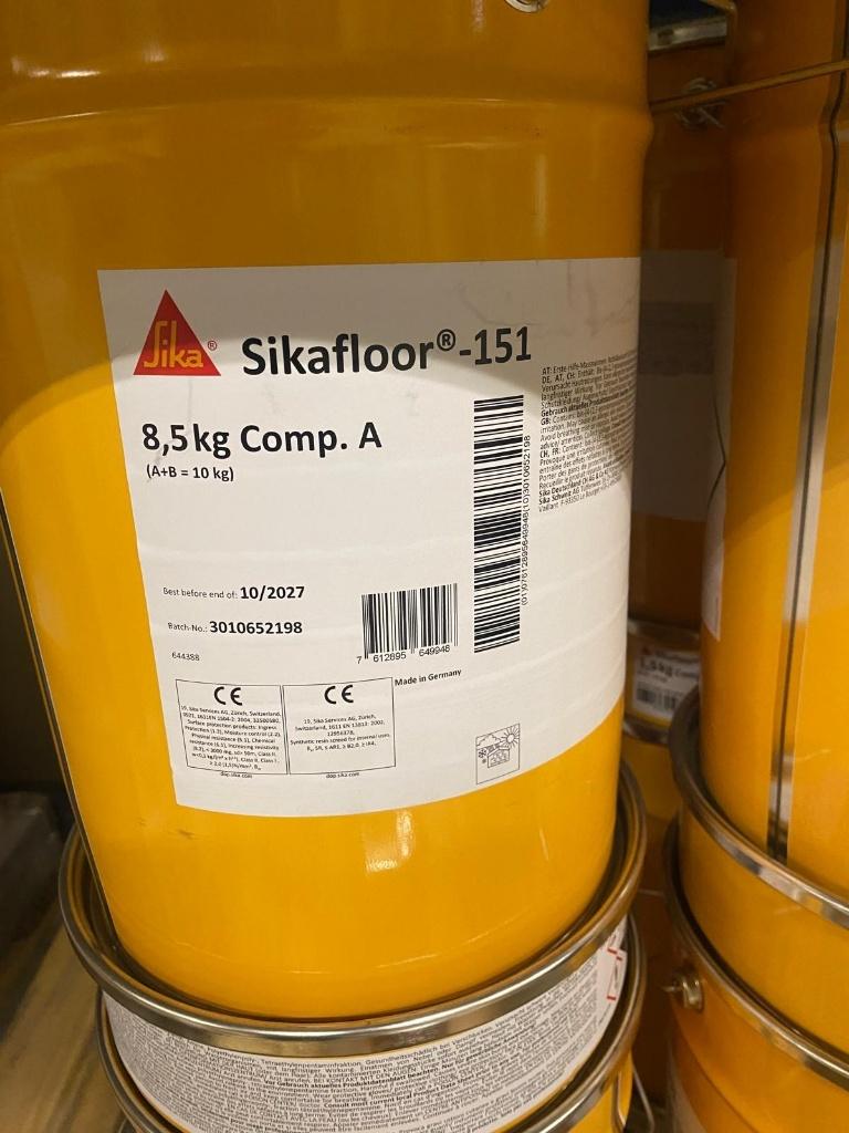 Sikafloor 151 epoxy primer A+B 10kg - partij 12 sets - nieuw, Ophalen, Overige kleuren, Onbekend, Nieuw