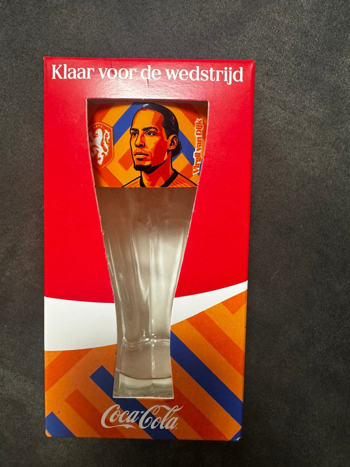 Coca Cola WK glas Virgil van Dijk, Verzamelen, Ophalen of Verzenden, Nieuw, Buitenlandse clubs