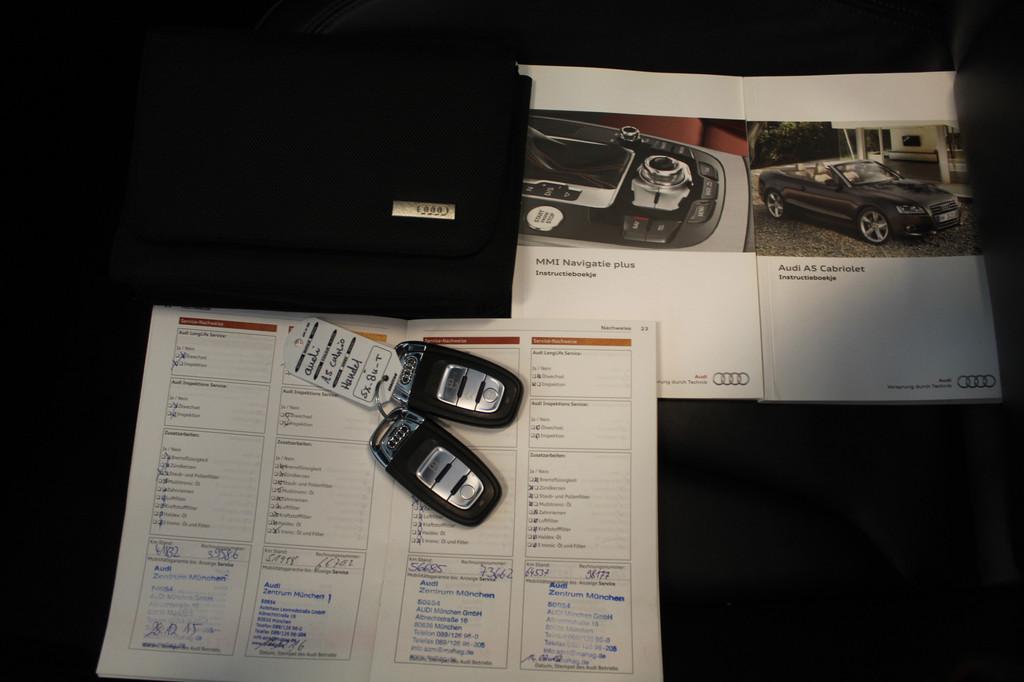 Audi A5 Cabriolet 2.0 TFSI Pro Line S 2x S-line Automaat/Nav, Gebruikt, Zwart, 4 cilinders, 4 stoelen