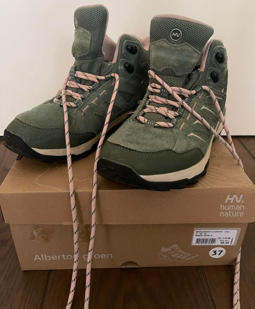 Wandelschoenen: maat 37, Human Nature, Alberton, groen, Zo goed als nieuw, Groen, Wandelschoenen, Ophalen of Verzenden