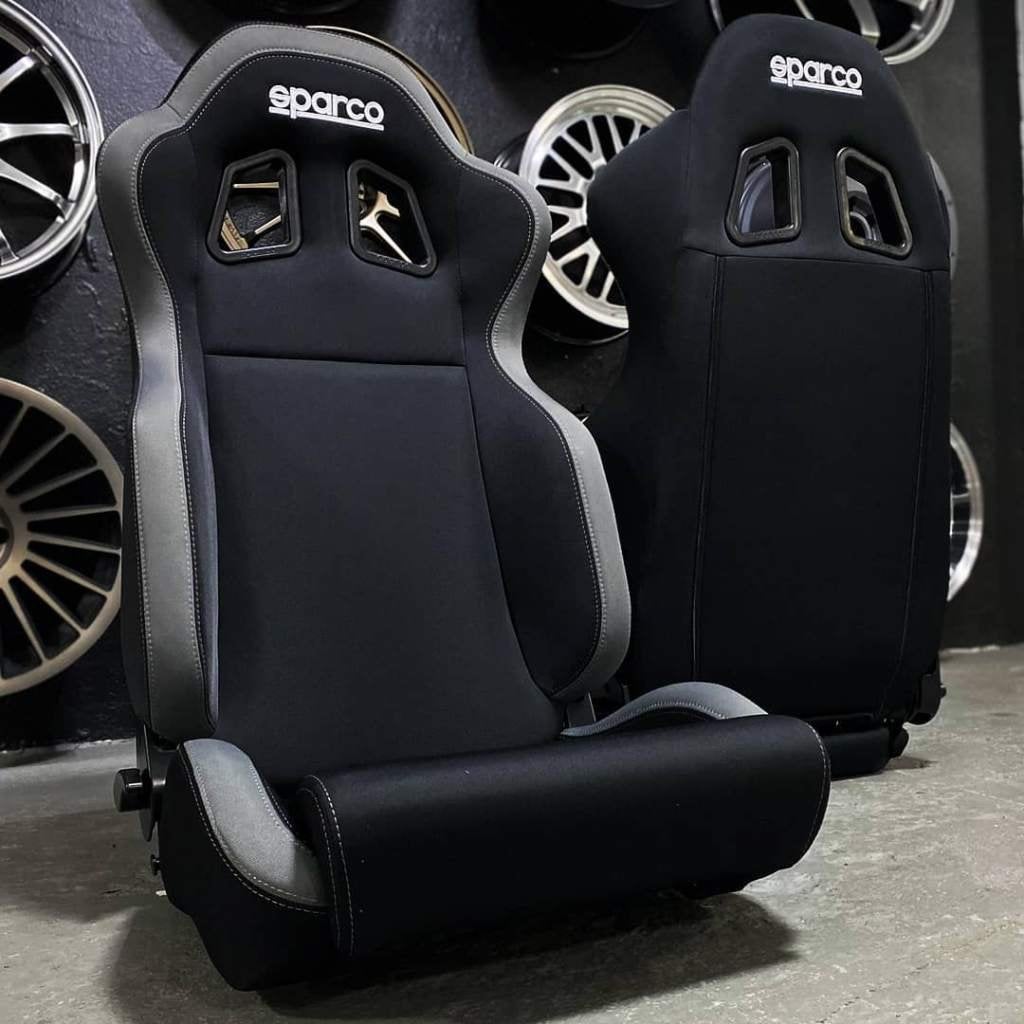 Sparco R100 Zwart Grijs Kuipstoel Sportstoel Racestoel, Ophalen of Verzenden