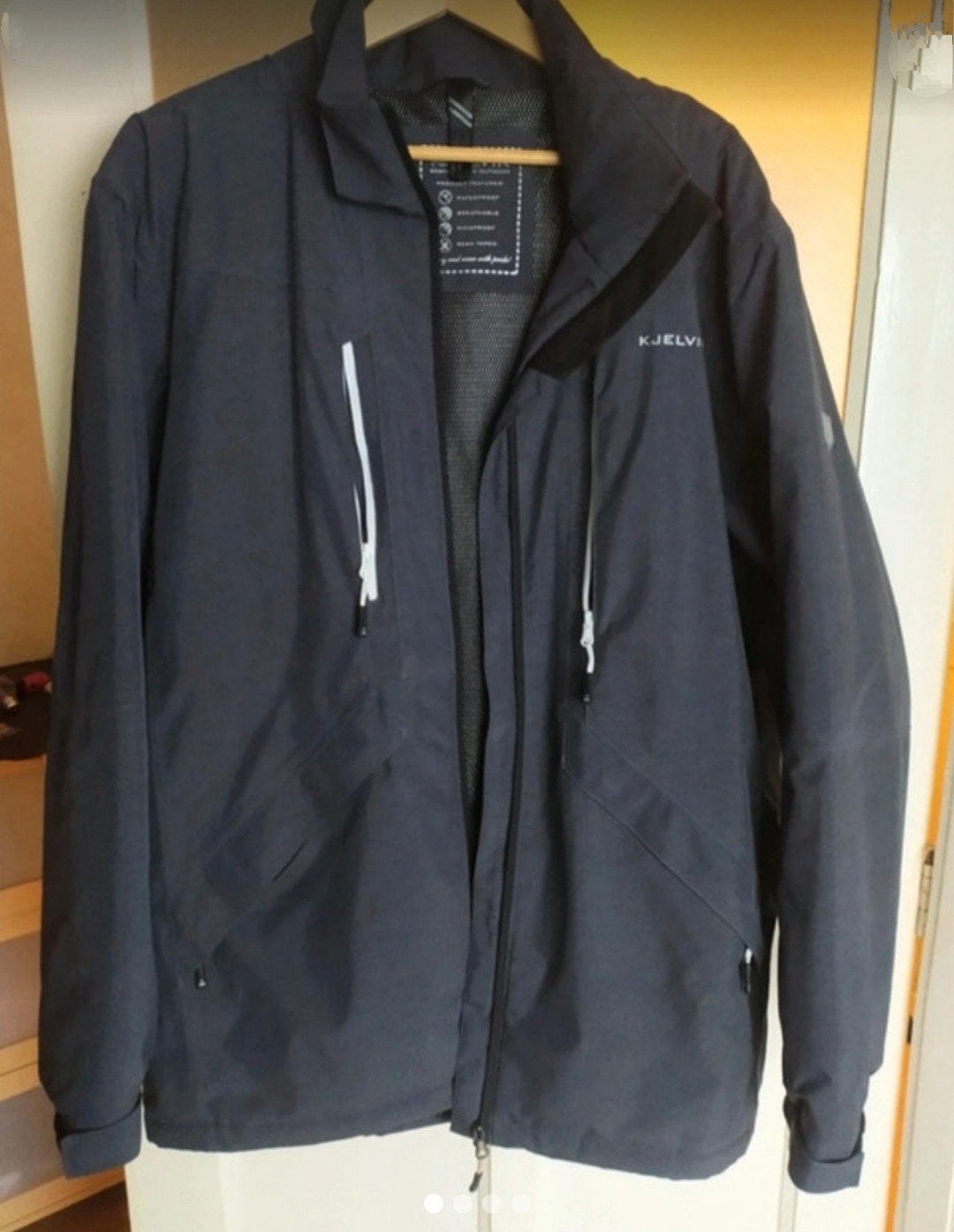 kjelvik herenjas, Ophalen of Verzenden, Zo goed als nieuw, Maat 56/58 (XL), Grijs