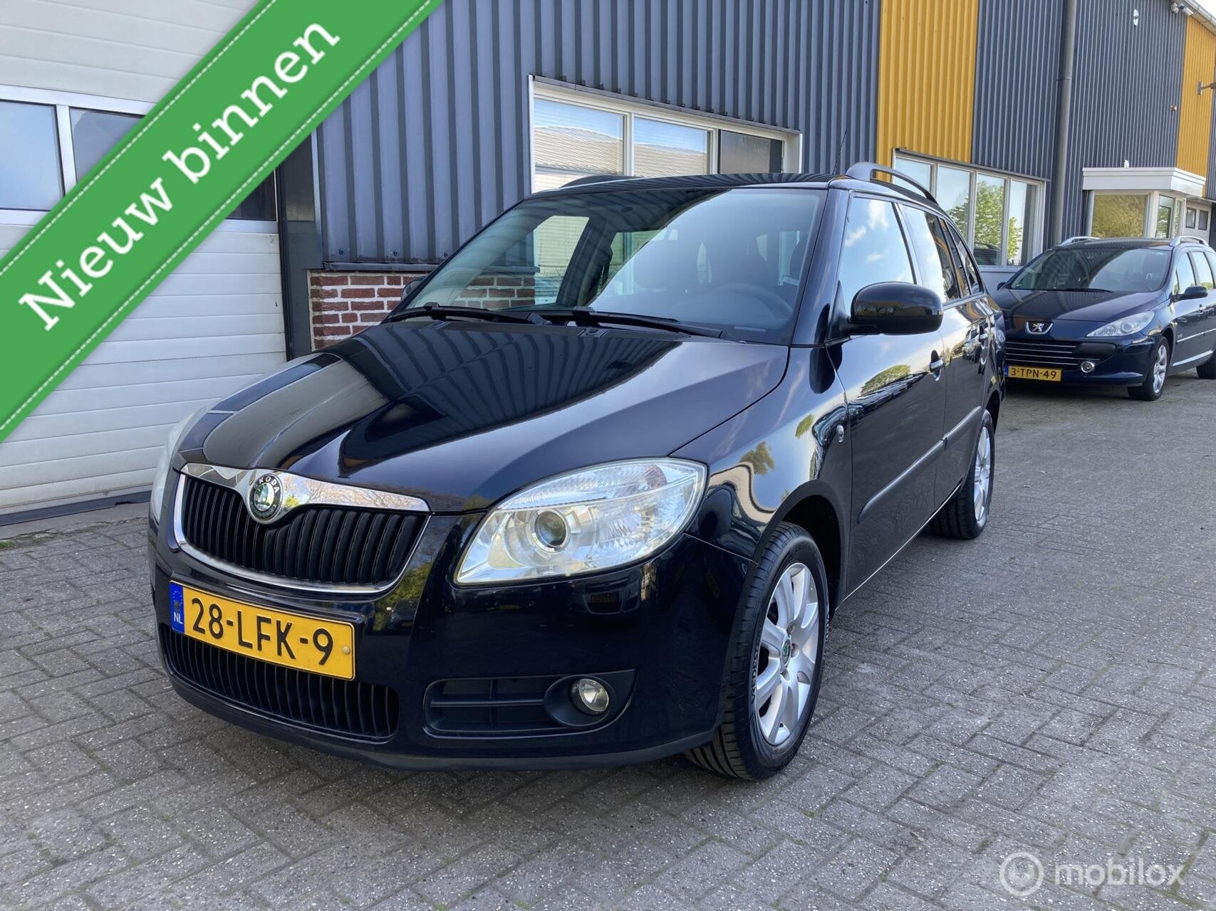 Skoda Fabia Combi 1.4-16V Sprint, Auto's, Voorwielaandrijving, 4 cilinders, Zwart, Origineel Nederlands