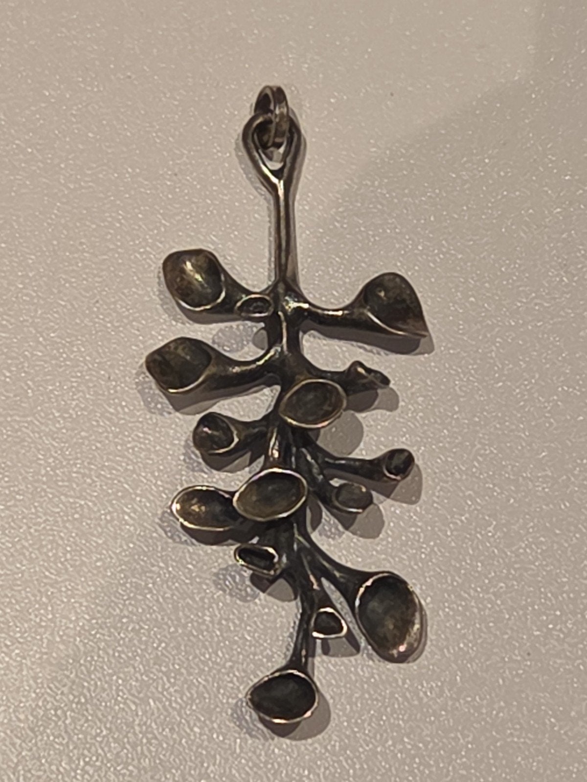 Hannu Ikonen Finland bekertjesmos hanger zilver, Ophalen of Verzenden, Zo goed als nieuw, X, Zilver