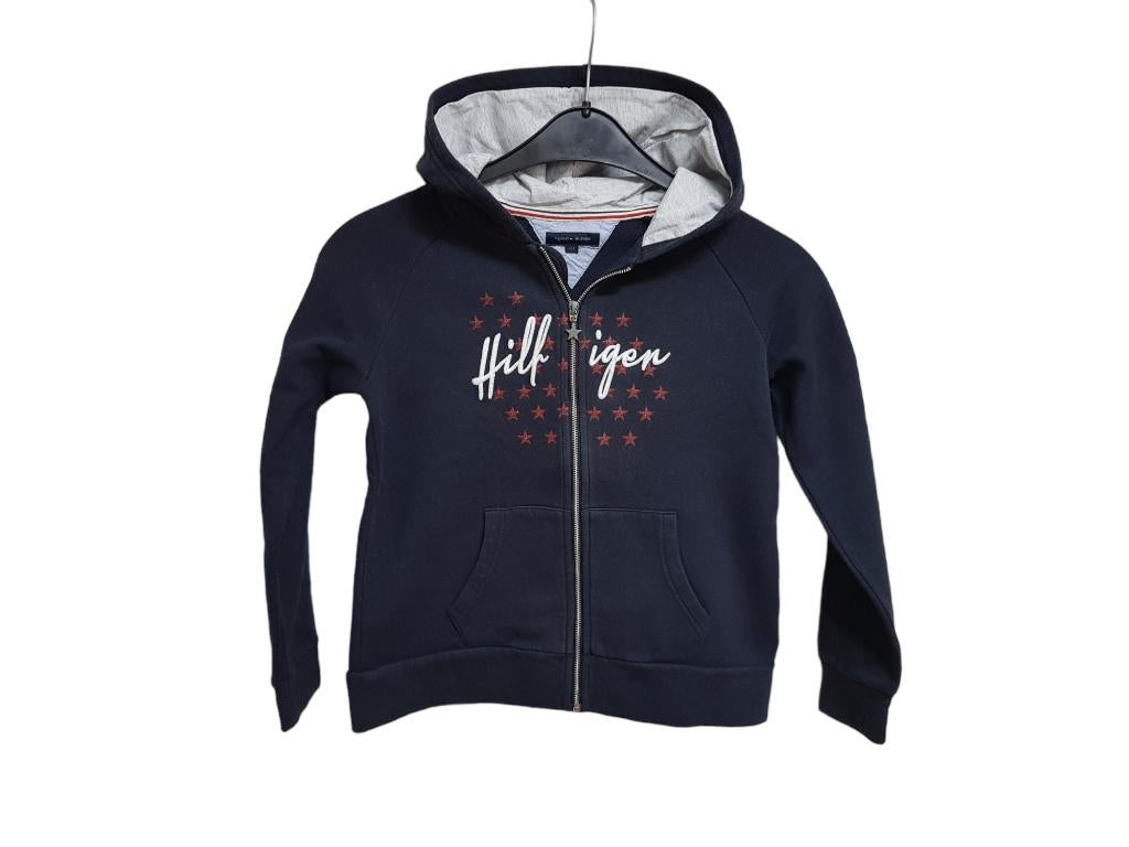 Mooi donkerblauw TOMMY HILFIGER vest maat 152., Kinderen en Baby's, Kinderkleding | Maat 152, Trui of Vest, Verzenden, Meisje