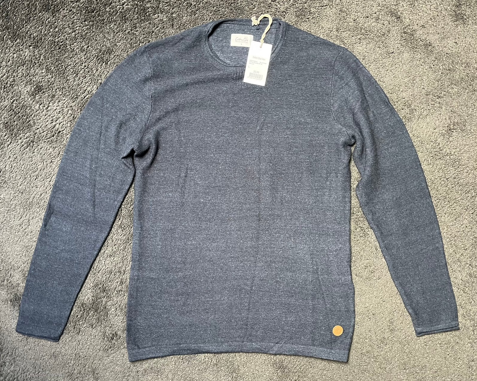 Cotton Club Long sleeve trui (maat L), Ophalen of Verzenden, Nieuw, Maat 52/54 (L), Blauw