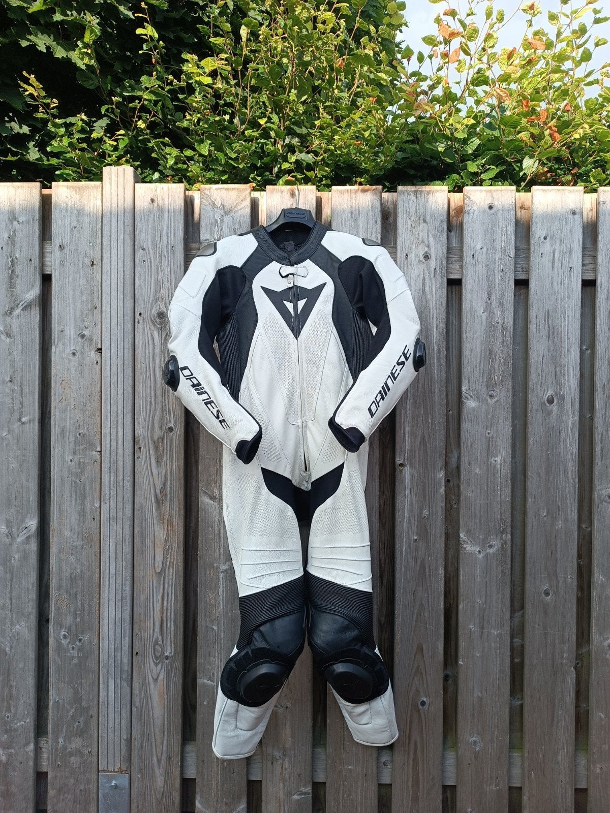 Dainese Laguna Seca 5 1pc Leren Motorpak Zwart-Wit 48, Dainese, Ophalen of Verzenden, Tweedehands, Heren