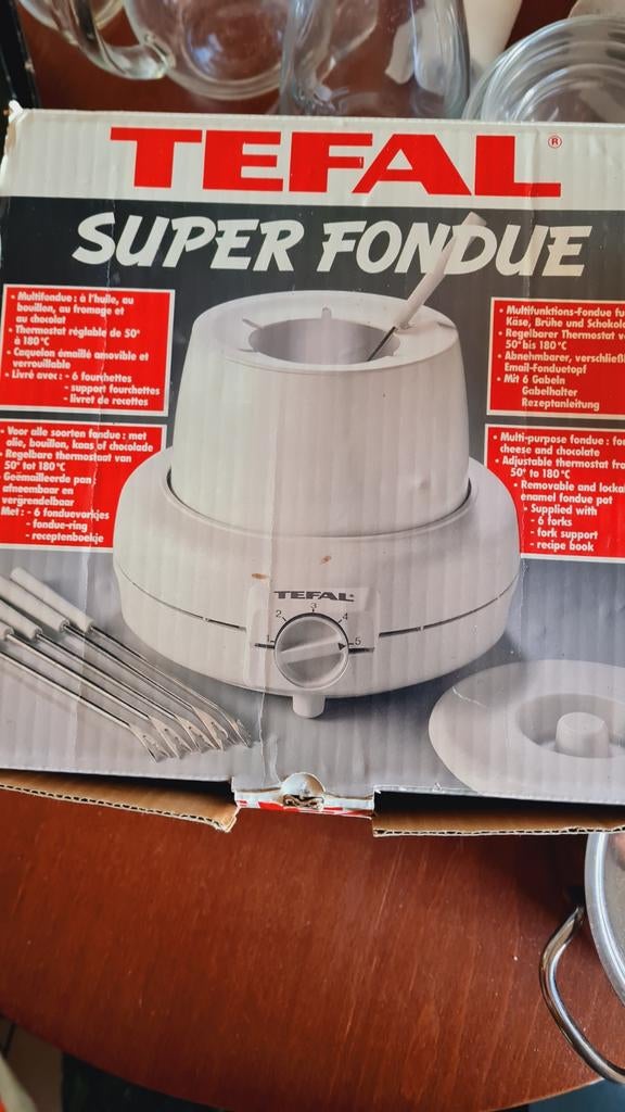 Tefal Super Fondue - Elektrische Fonduepan, Ophalen of Verzenden, Elektrisch, Fondueset