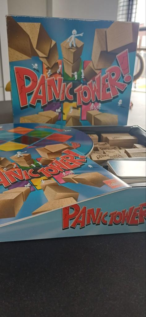 Panic Tower! - Spannend stapelspel van Goliath, Een of twee spelers, Ophalen of Verzenden, Zo goed als nieuw, Goliath