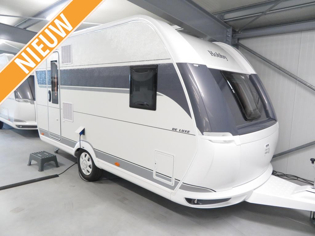 Hobby De Luxe 400 SFE, Caravans en Kamperen, Caravans, tot en met 3, 750 - 1000 kg, Kleine zit, Hobby, Frans bed, Overige typen