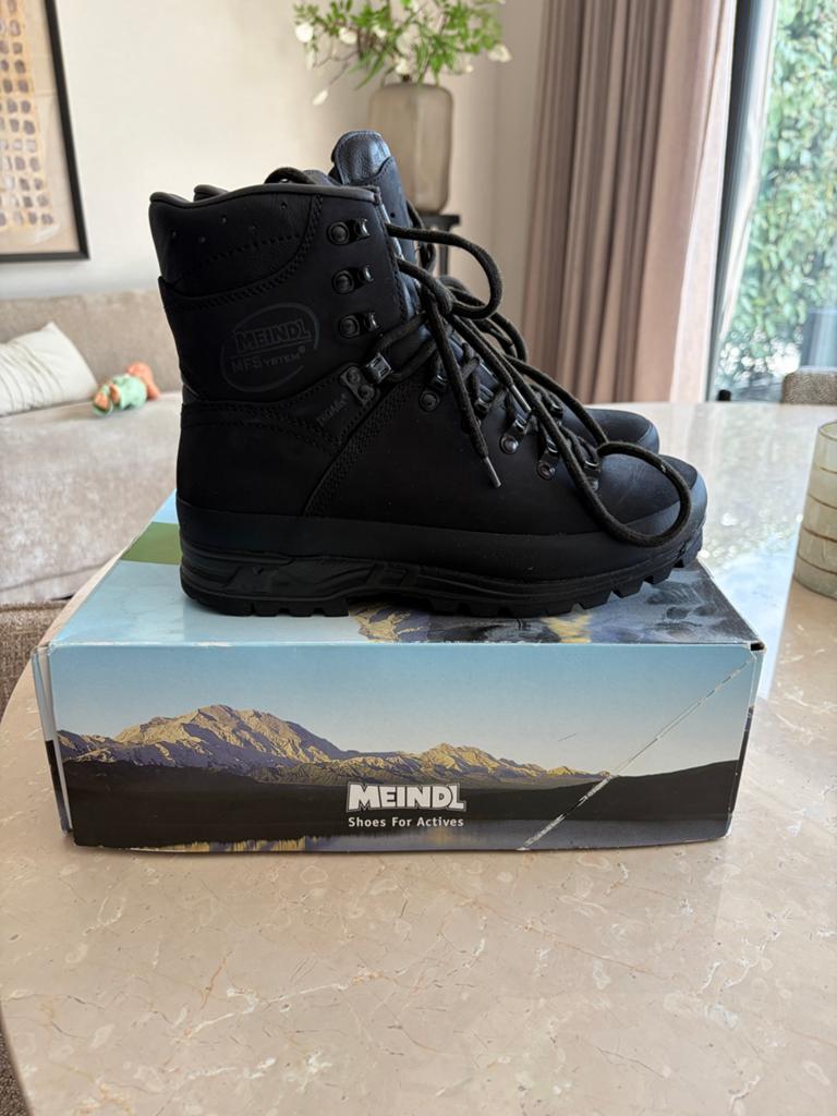Nieuwe Meindl Gevecht M1 Men wandelschoenen - Maat 275M, Zwart, Nieuw, Ophalen of Verzenden, Wandelschoenen of Bergschoenen