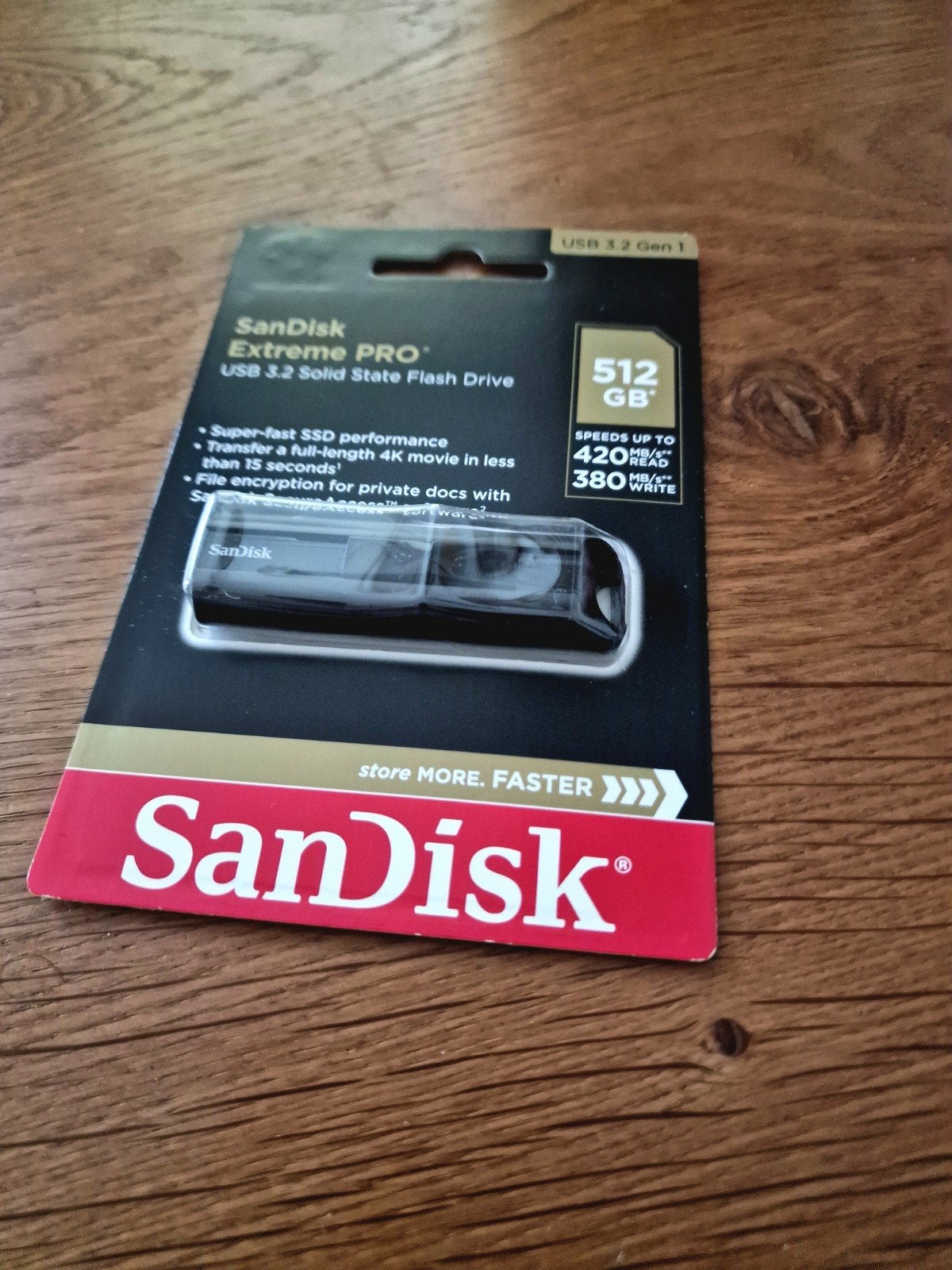 SanDisk Extreme PRO USB 3.2 Solid State Flash Drive 512GB, Ophalen, Nieuw, SanDisk, 512 GB