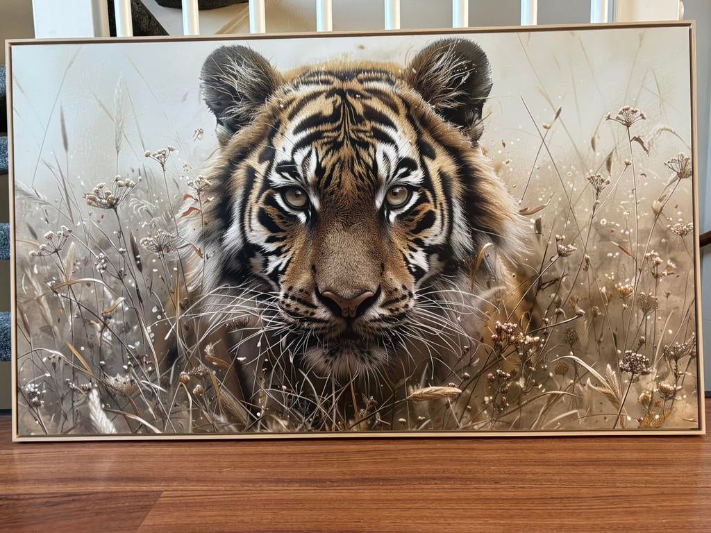 Schilderij tijger, Ophalen