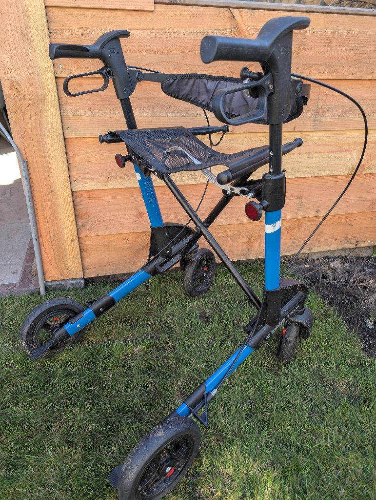 Topro Troja rollator 2G (M), blauw, Diversen, Rollators, Ophalen, Opvouwbaar, Gebruikt