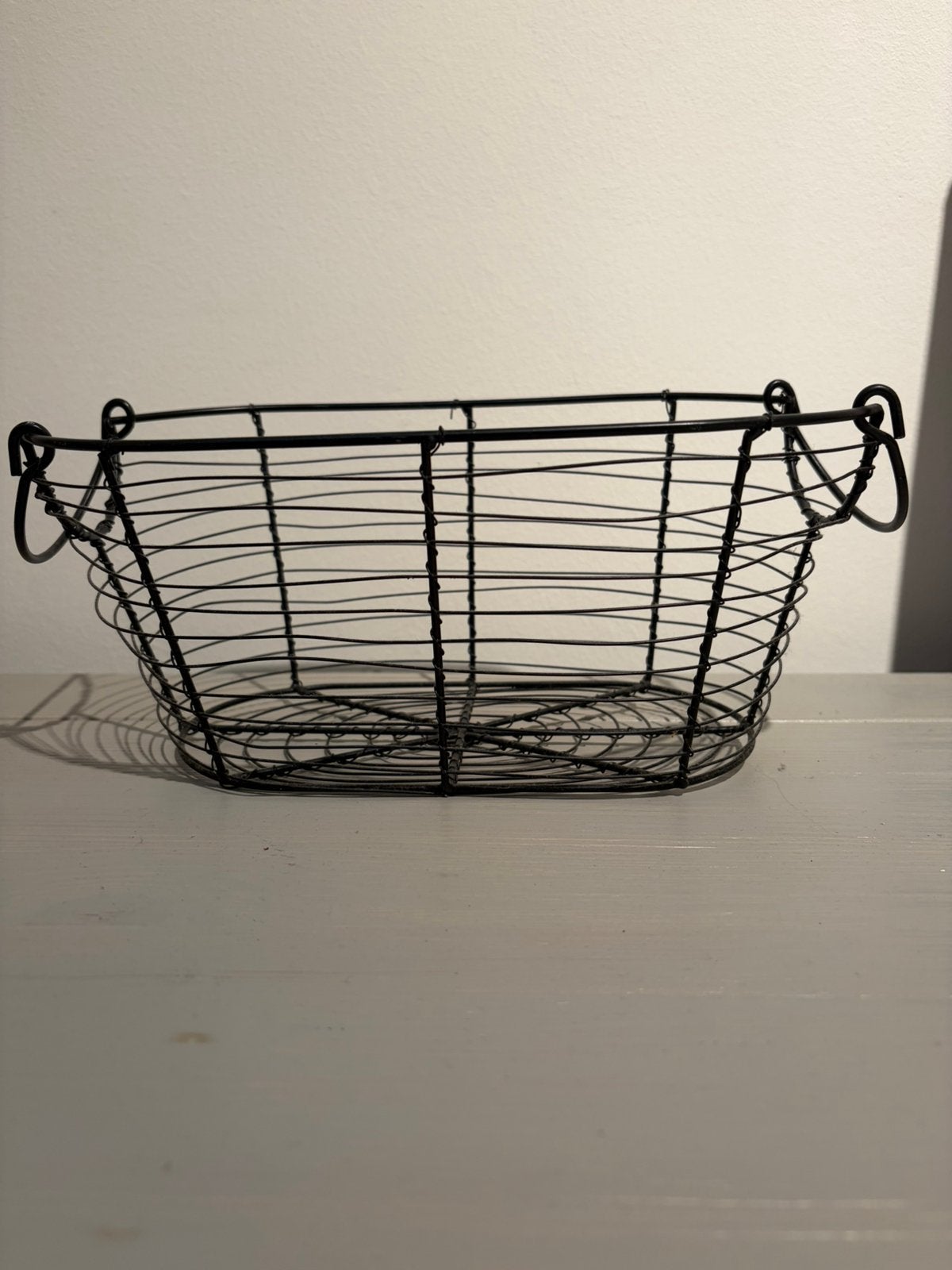Metalen bruin draadmandje, koopje €3, Mand, Ophalen of Verzenden, Zo goed als nieuw, Metaal