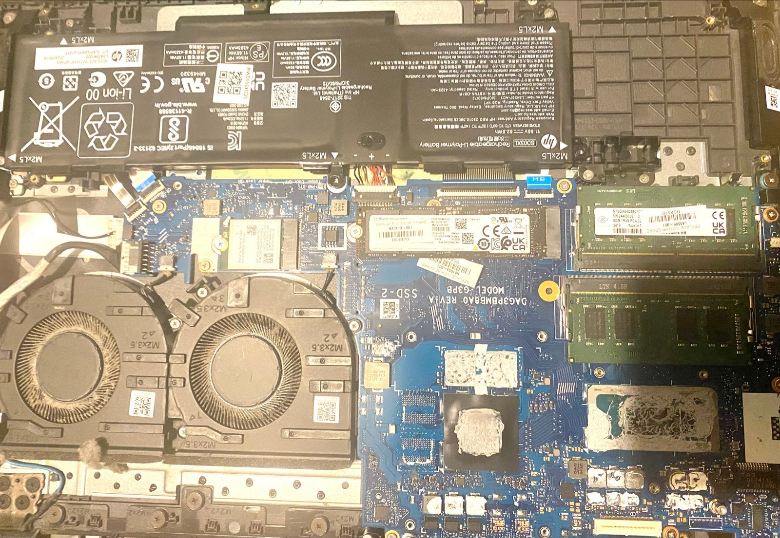 HP Laptop Moederbord met RAM en Onderdelen, Ophalen, Intel Core I5 12th generation, Met videokaart, Gaming