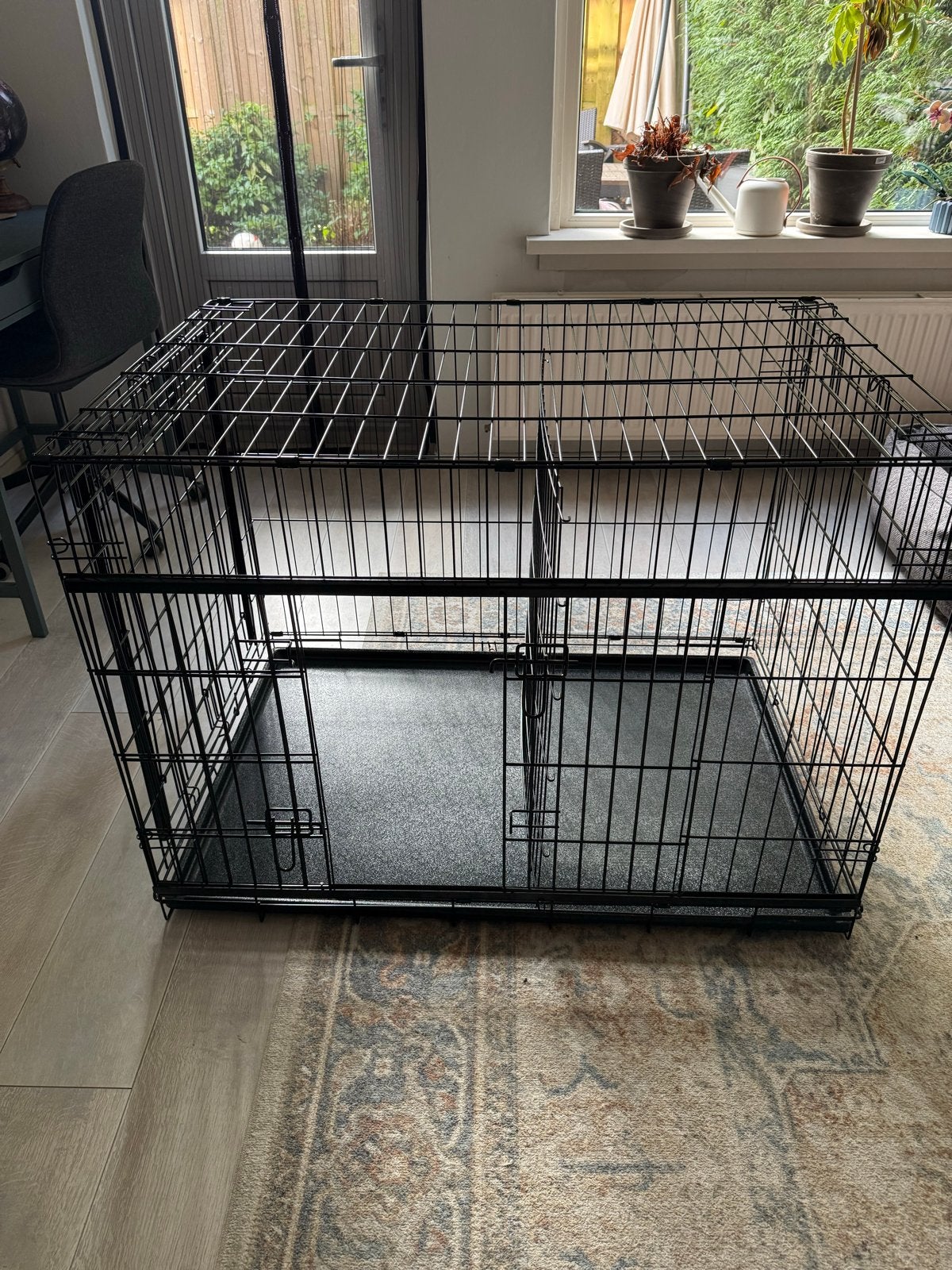 Hondenbench XL met divider, Ophalen, Zo goed als nieuw