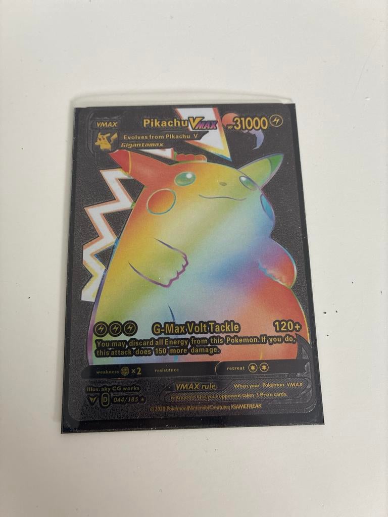 Pikachu VMAX Rainbow Rare Pokémon Kaart (044/185), Hobby en Vrije tijd, Verzamelkaartspellen | Pokémon, Verzenden, Zo goed als nieuw