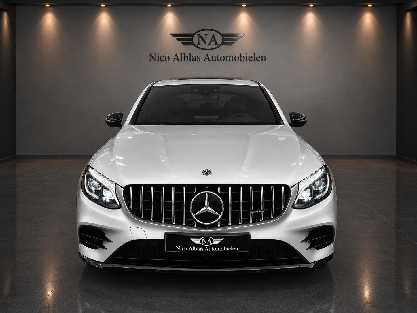 Mercedes-Benz GLC-klasse Coupé 250 4MATIC AMG Line, Automaat, Gebruikt, 4 cilinders, Leder en Stof