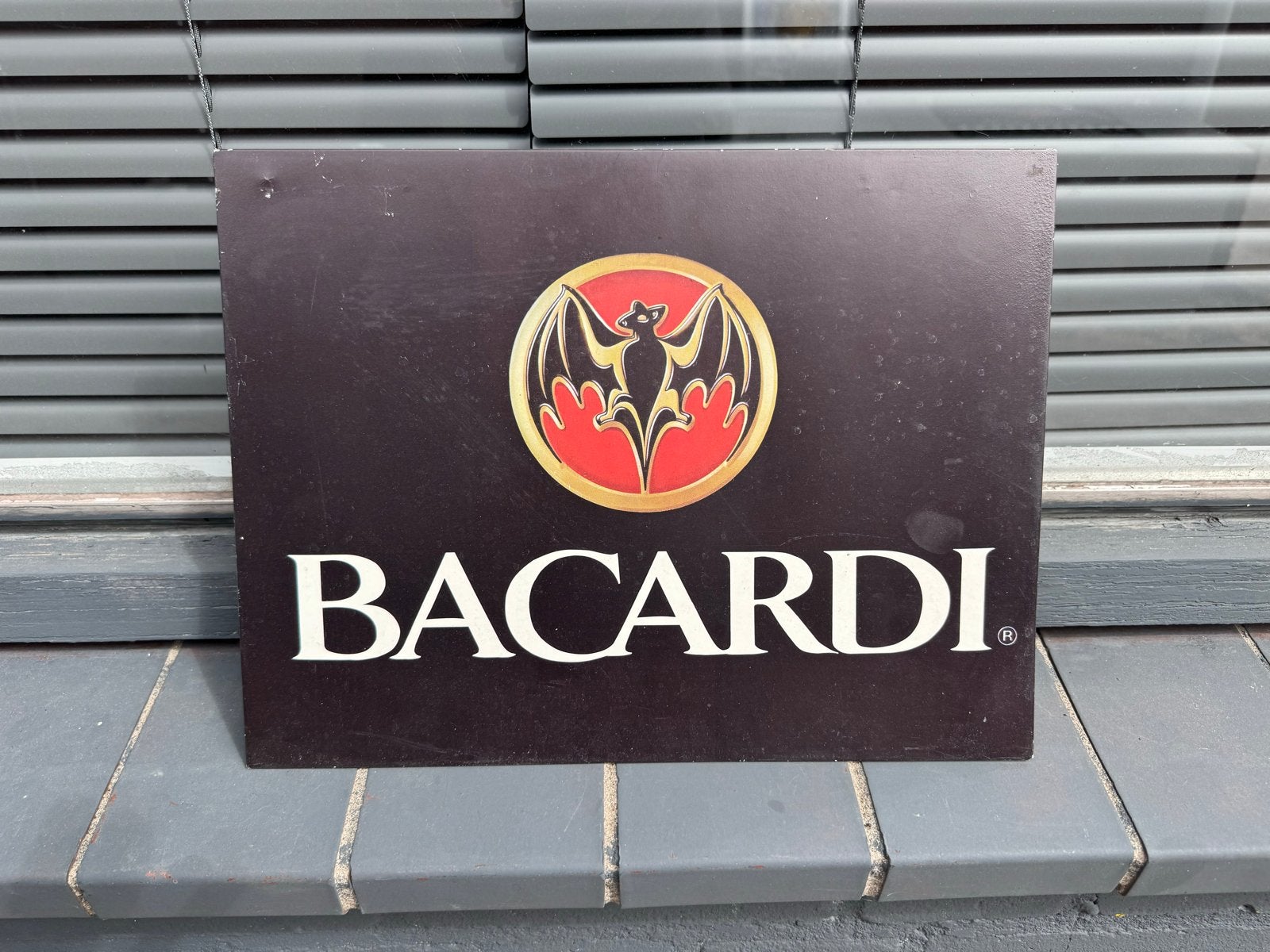 Bacardi Reclamebord - Vintage Look, Ophalen of Verzenden, Gebruikt, Reclamebord