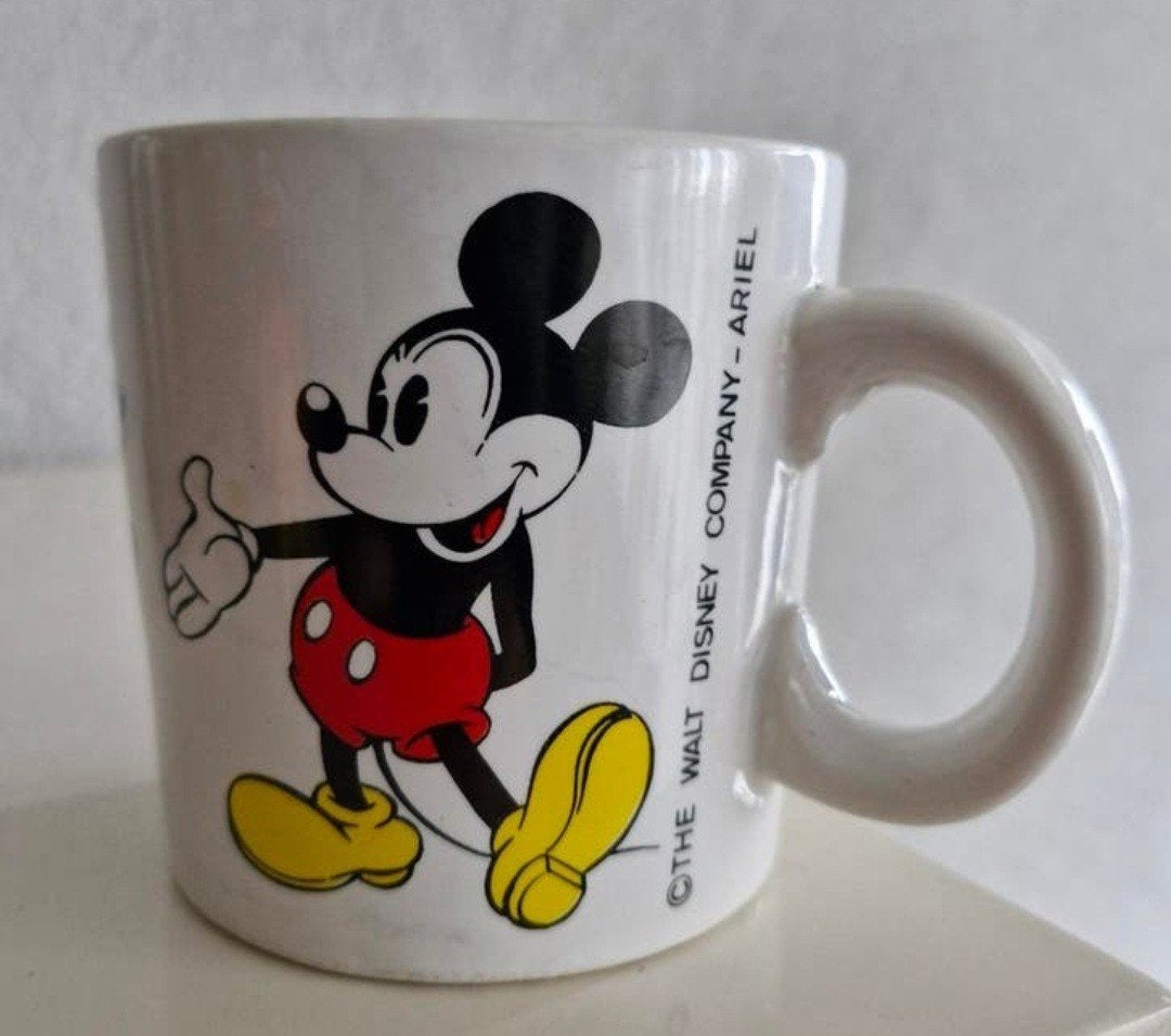 Beker Mickey en Minnie Mouse, Verzamelen, Disney, Ophalen of Verzenden, Mickey Mouse, Zo goed als nieuw, Servies