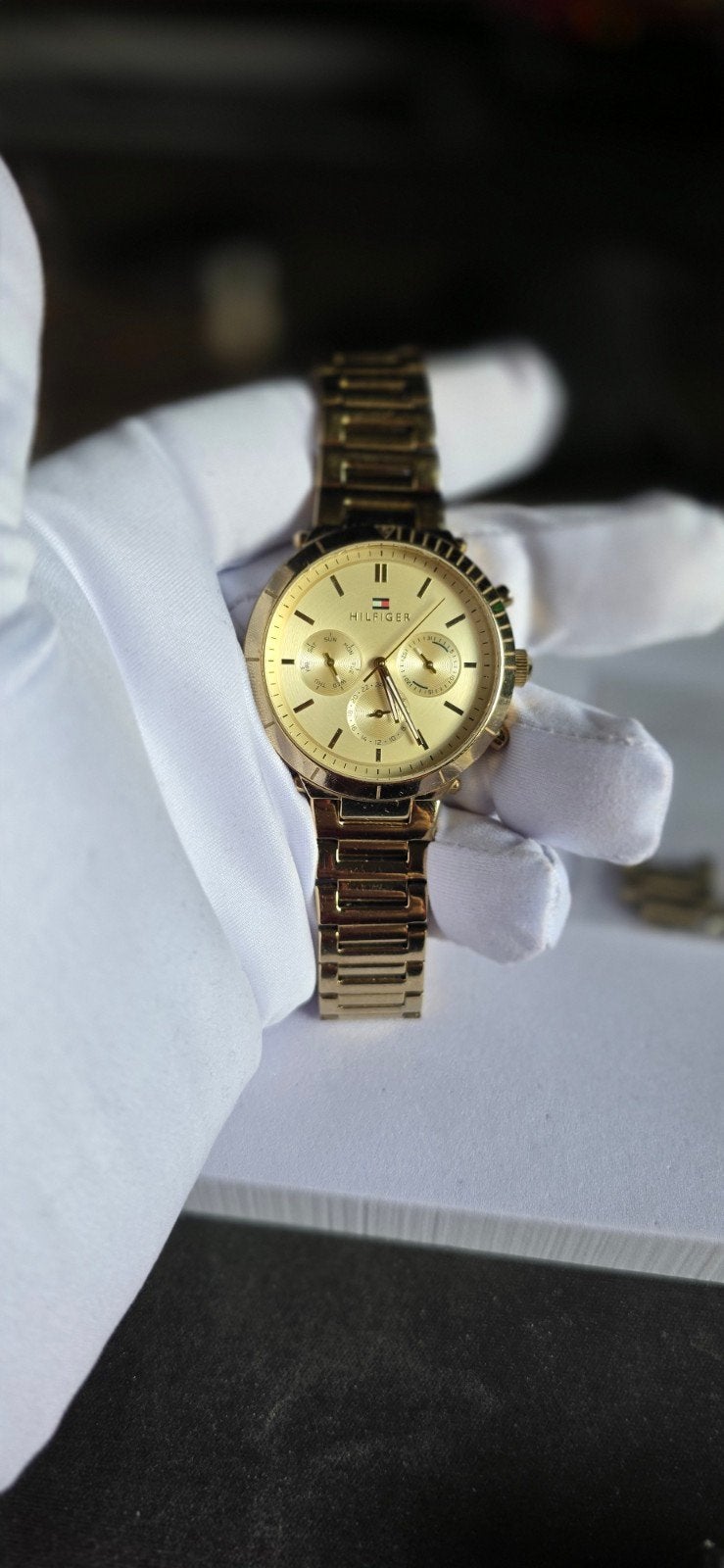 Tommy Hilfiger "Emery" Dames Horloge - Goudkleurig, Overige merken, Staal, Staal, Polshorloge