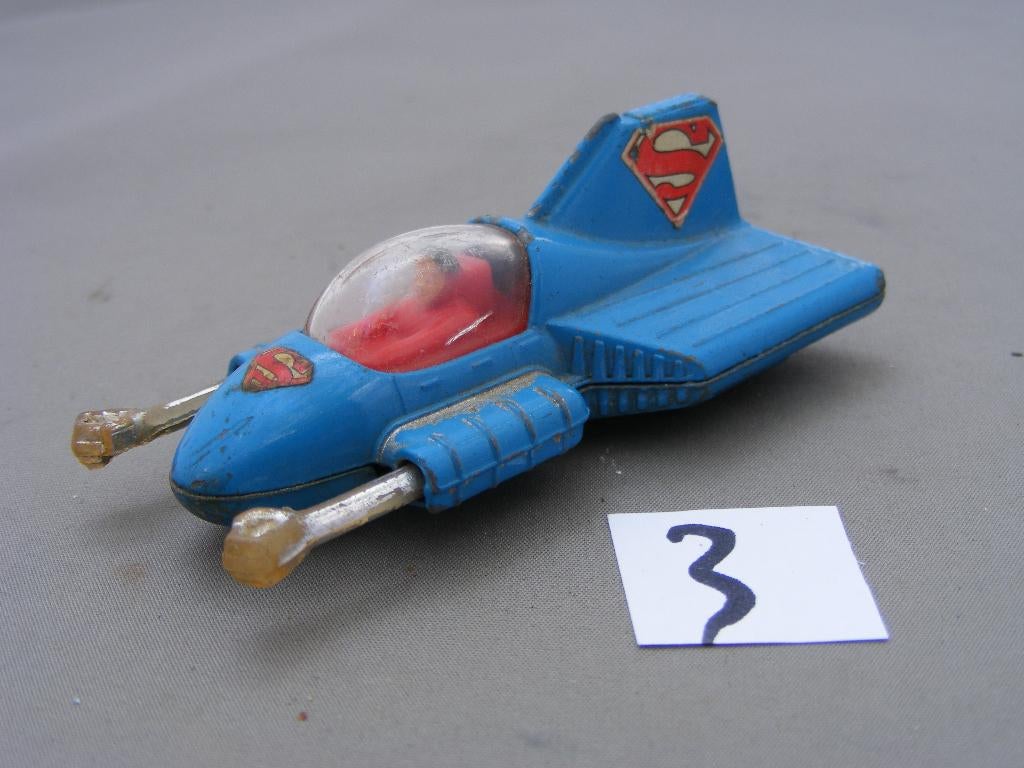 Supermobile superman, corgi dc comics 1979 3 inch (3), Ophalen of Verzenden, Gebruikt, Overige typen