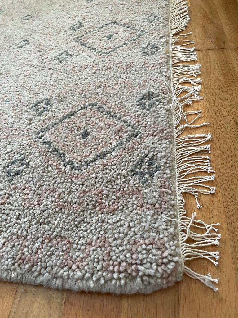 PENSELRÅG 170 x 240 cm vloerkleed (005.830.31) 100% WOL!, Huis en Inrichting, Stoffering | Tapijten en Kleden, Ophalen, Beige