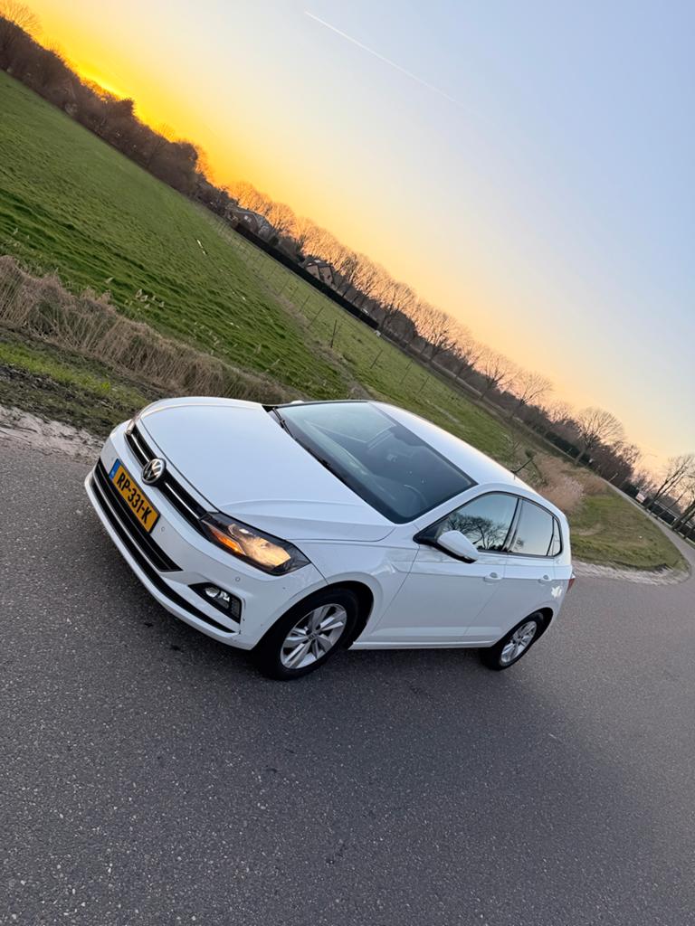 Volkswagen Polo 1.6 TDI 95pk 2018 Wit, Auto's, Volkswagen, Voorwielaandrijving, Wit, Origineel Nederlands, Particulier