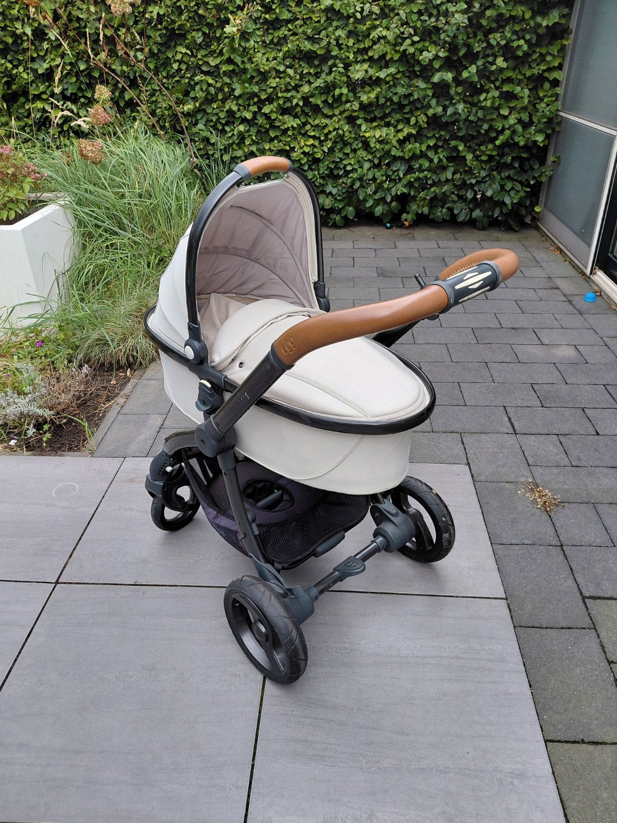 Egg kinderwagen met reiswieg, wandelwagen en Maxi-Cosi, Ophalen, Combiwagen, Verstelbare duwstang