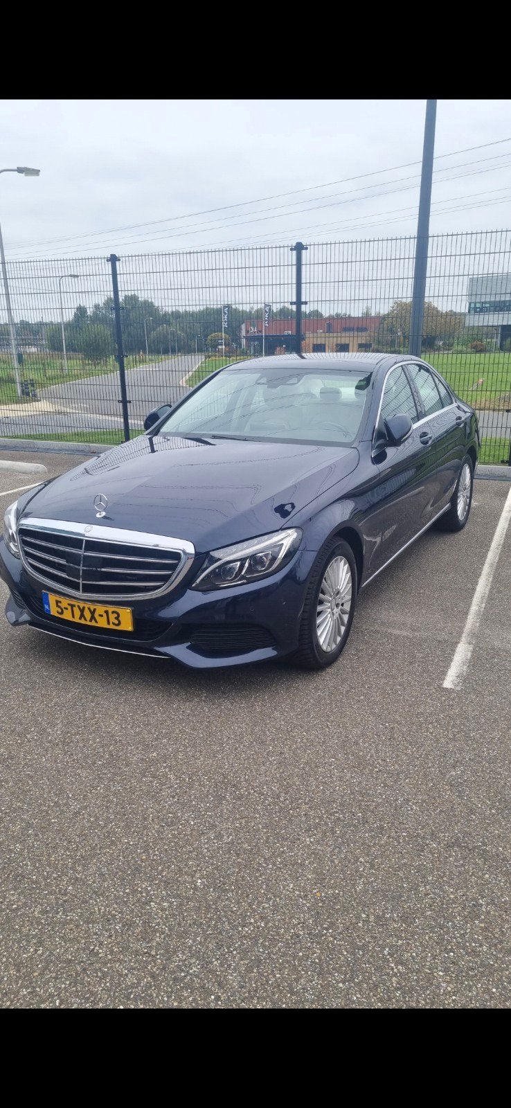 Mercedes-Benz C-Klasse C200 2.0 135KW Aut7 2014 Blauw, Auto's, 1800 kg, Beige, 4 cilinders, Blauw