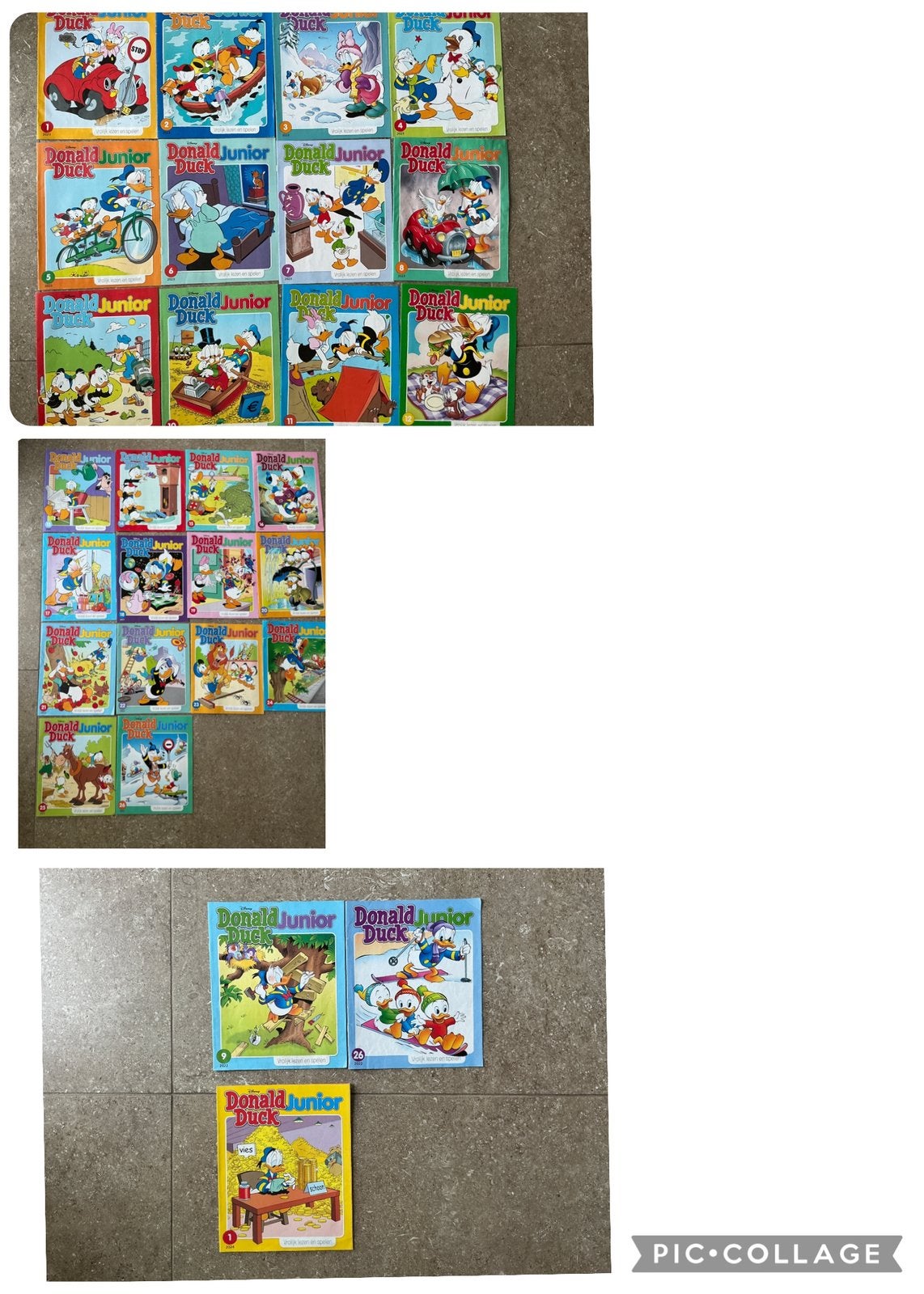Donald Duck Junior 9+26 2022 / 1 t/m 26 2023 / 1 2024 (KWF), Boeken, Meerdere stripboeken, Ophalen of Verzenden, Gelezen